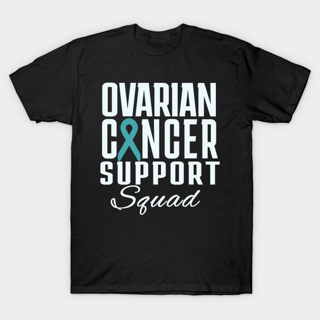 Ovarian Cancer Support Squad T-Shirt by Quincey Abstract Designs